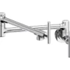 Elkay LKAV4091CR Avado Wall Mount Single Hole Pot Filler Kitchen Faucet with Lever Handles Chrome
