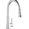 Elkay LK6000CR Everyday Single Hole Deck Mount Kitchen Faucet with Pull-down Spray Forward Only Lever Handle Chrome