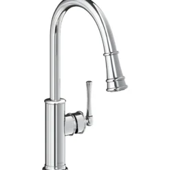 Elkay LKEC2031CR Explore Single Hole Kitchen Faucet with Pull-down Spray and Forward Only Lever Handle Chrome
