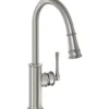 Elkay LKEC2031LS Explore Single Hole Kitchen Faucet with Pull-down Spray and Forward Only Lever Handle Lustrous Steel