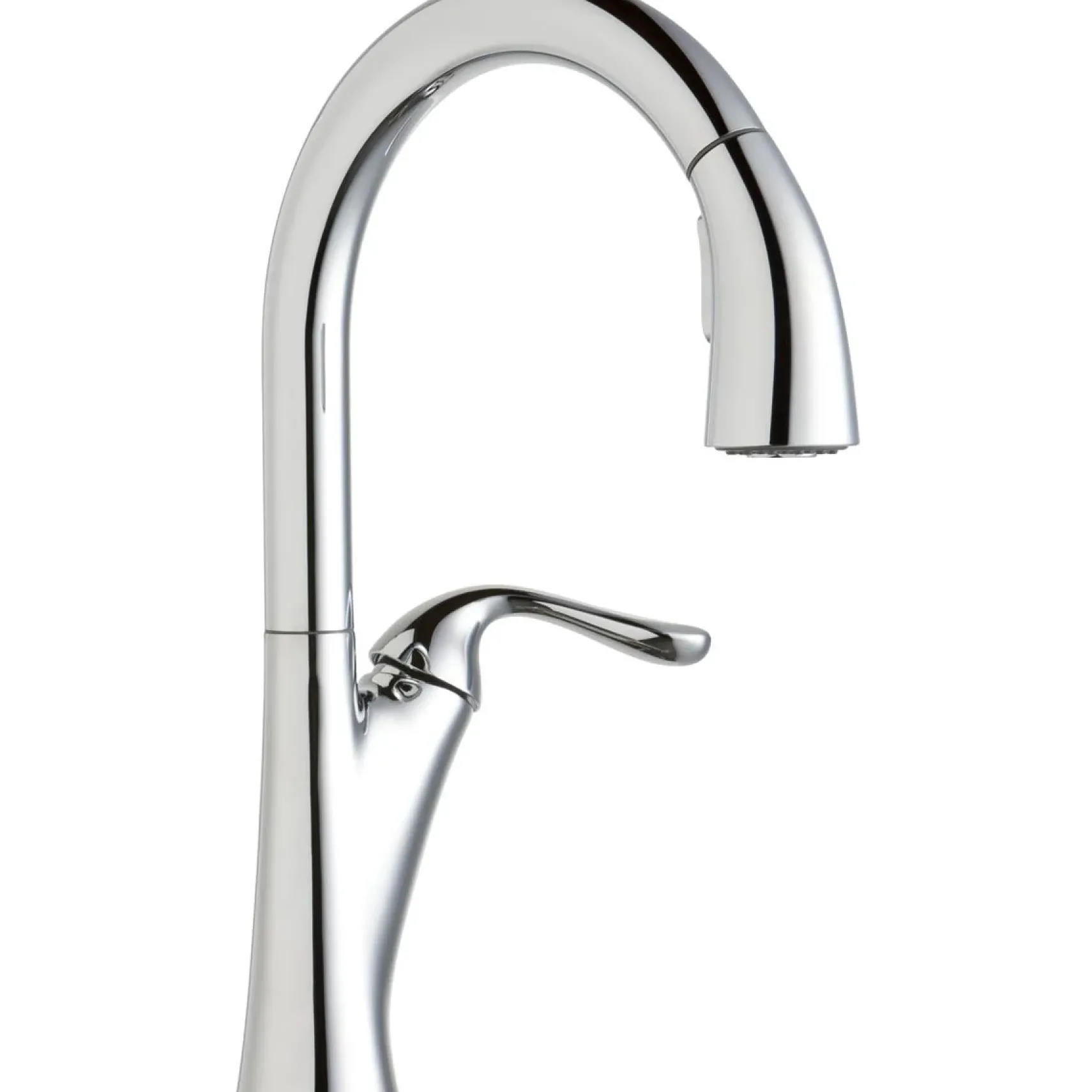 Elkay LKHA4031CR Harmony Single Hole Kitchen Faucet with Pull-down Spray and Forward Only Lever Handle Chrome