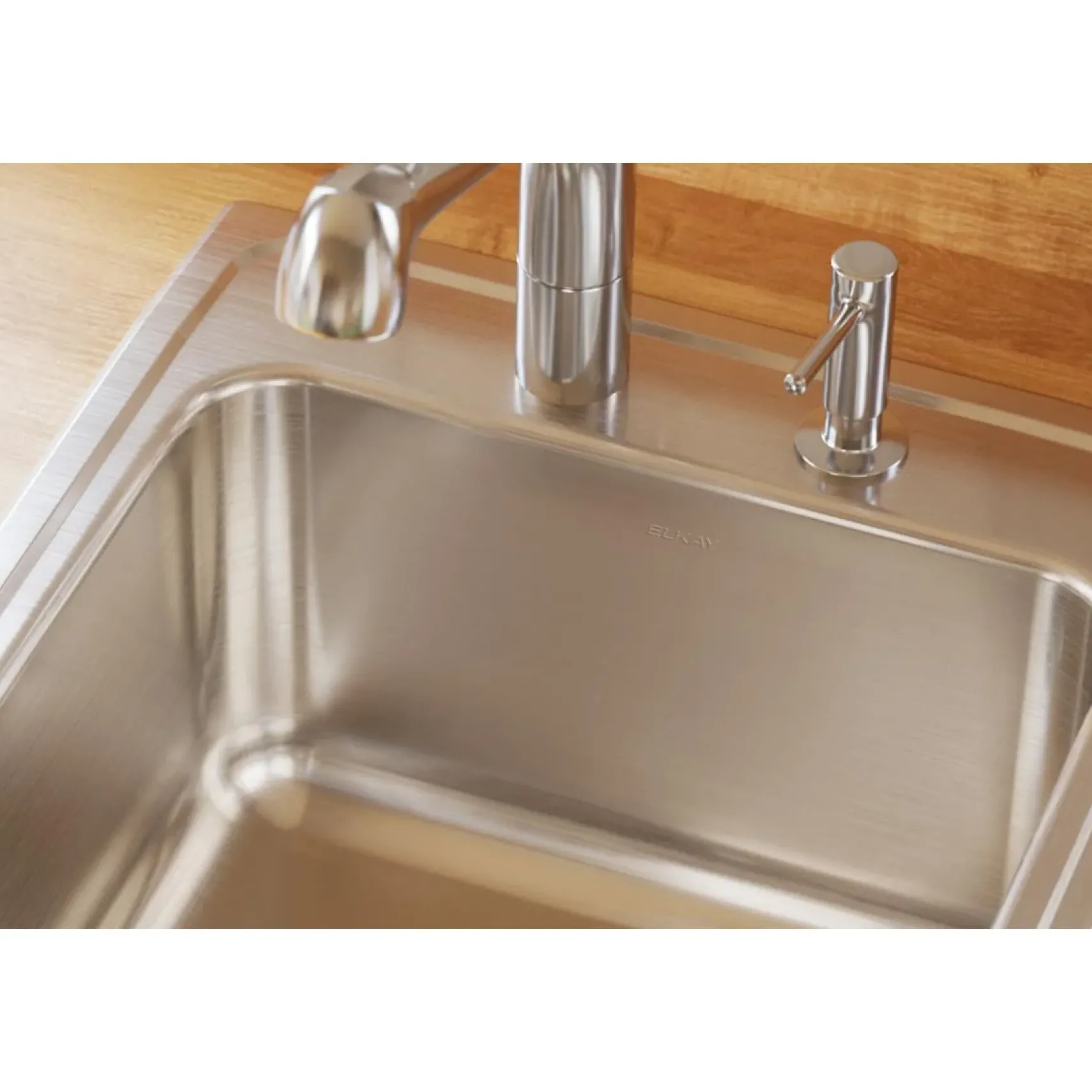 Elkay Lustertone Classic 20" Drop In/Topmount Stainless Steel Laundry/Utility Sink, Lustrous Satin, OS4 Faucet Holes, DLR191910PDOS4