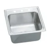 Elkay Lustertone Classic 20" Drop In/Topmount Stainless Steel Laundry Sink, 3 Faucet Holes, DLRQ1919103