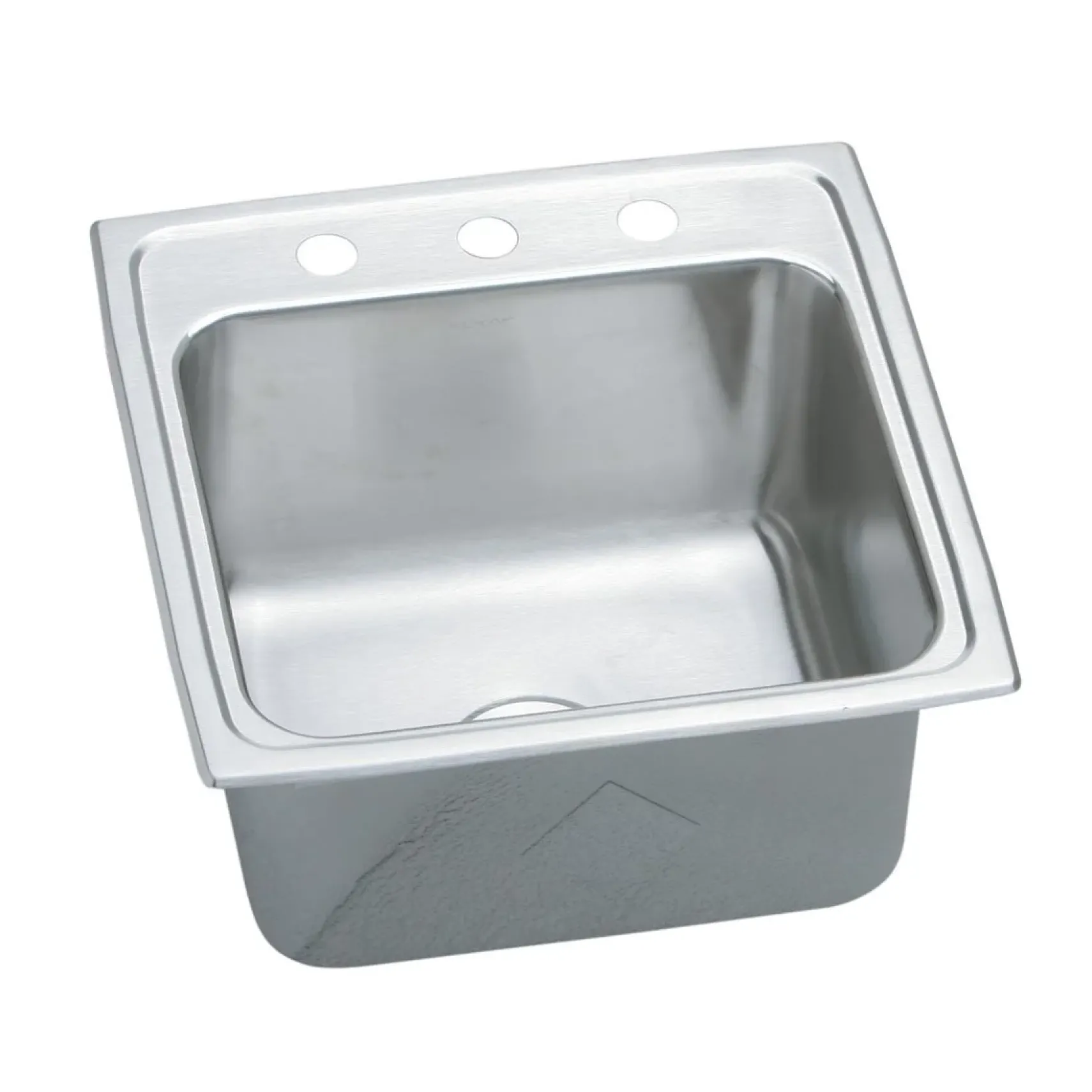 Elkay Lustertone Classic 20" Drop In/Topmount Stainless Steel Laundry Sink, 1 Faucet Hole, DLRQ1919101