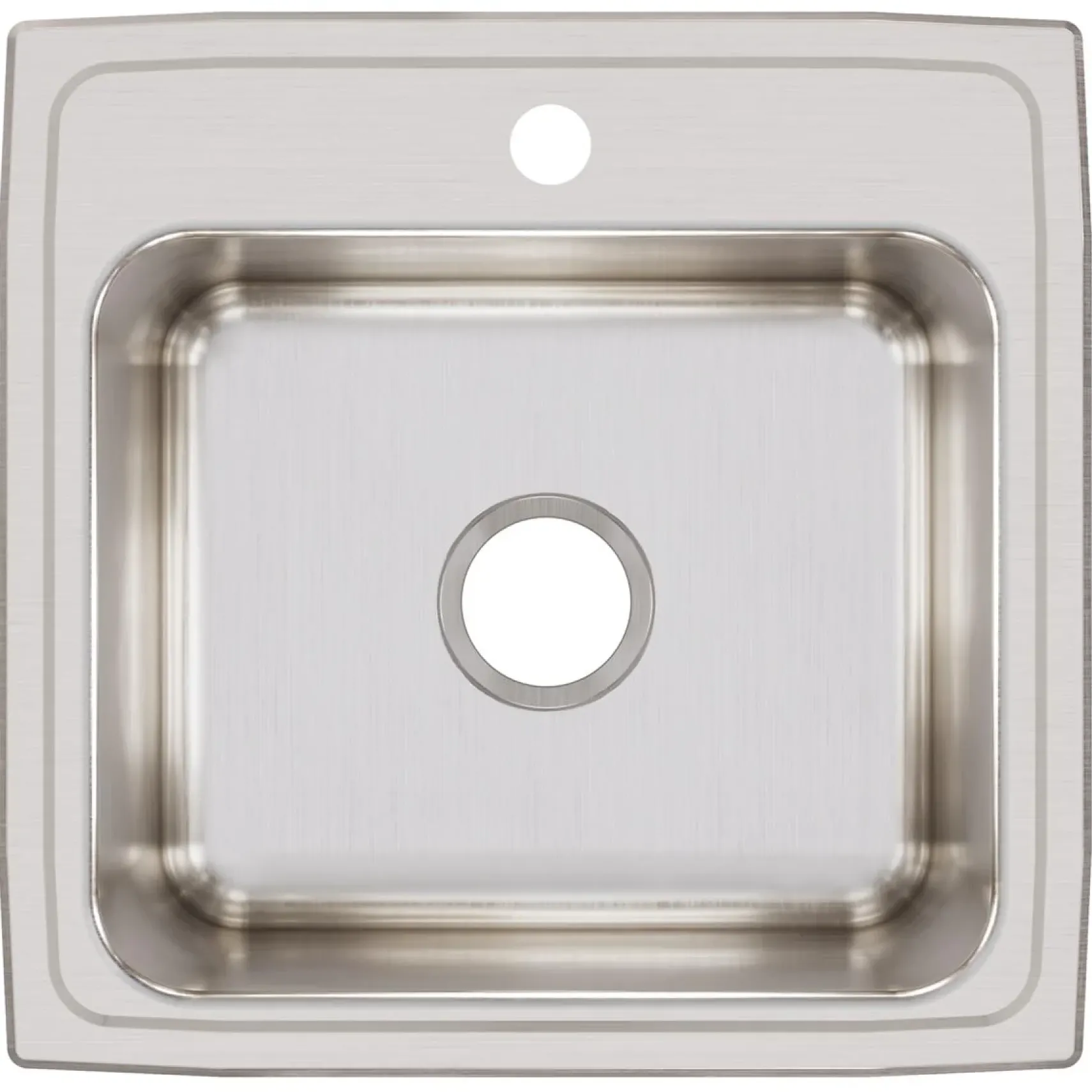 Elkay Lustertone Classic 20" Drop In/Topmount Stainless Steel Laundry Sink, 1 Faucet Hole, DLRQ1919101