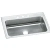 Elkay Lustertone Classic 33" Stainless Steel Kitchen Sink, 18 Gauge, Lustrous Satin, 3 Faucet Hole, LRS33223