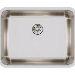 Elkay Lustertone Classic 24" Stainless Steel Kitchen Sink, 18 Gauge, Lustrous Satin, ELUH211510PD