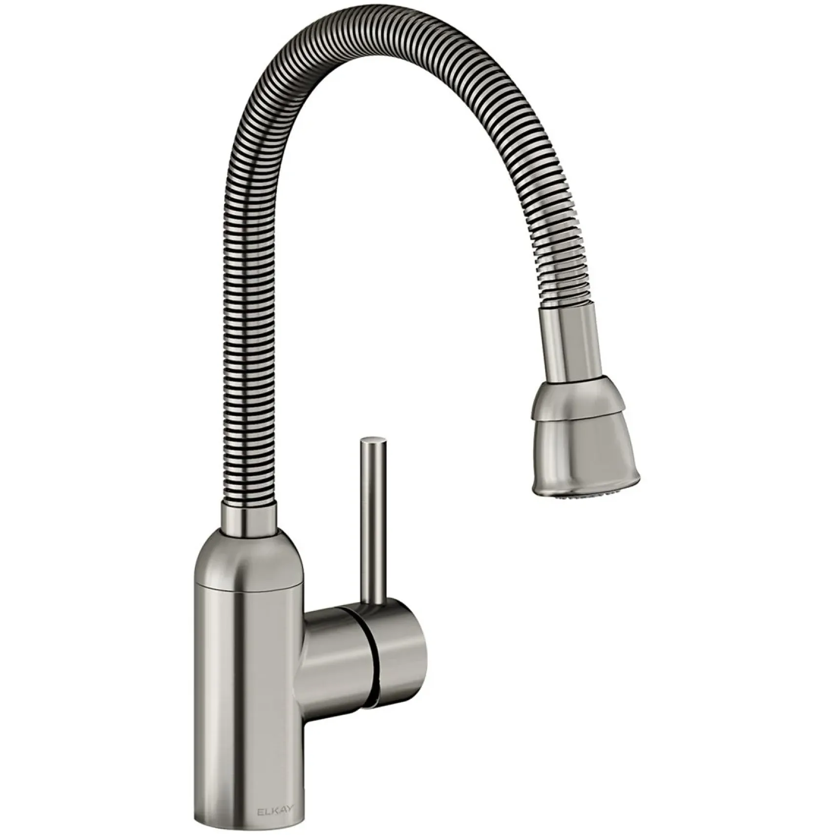 Elkay Pursuit 1.5/2.2 GPM Forward Only Lever Handle Flexible Spout Spout Brass ADA Laundry Faucet, Lustrous Steel, LK2500LS