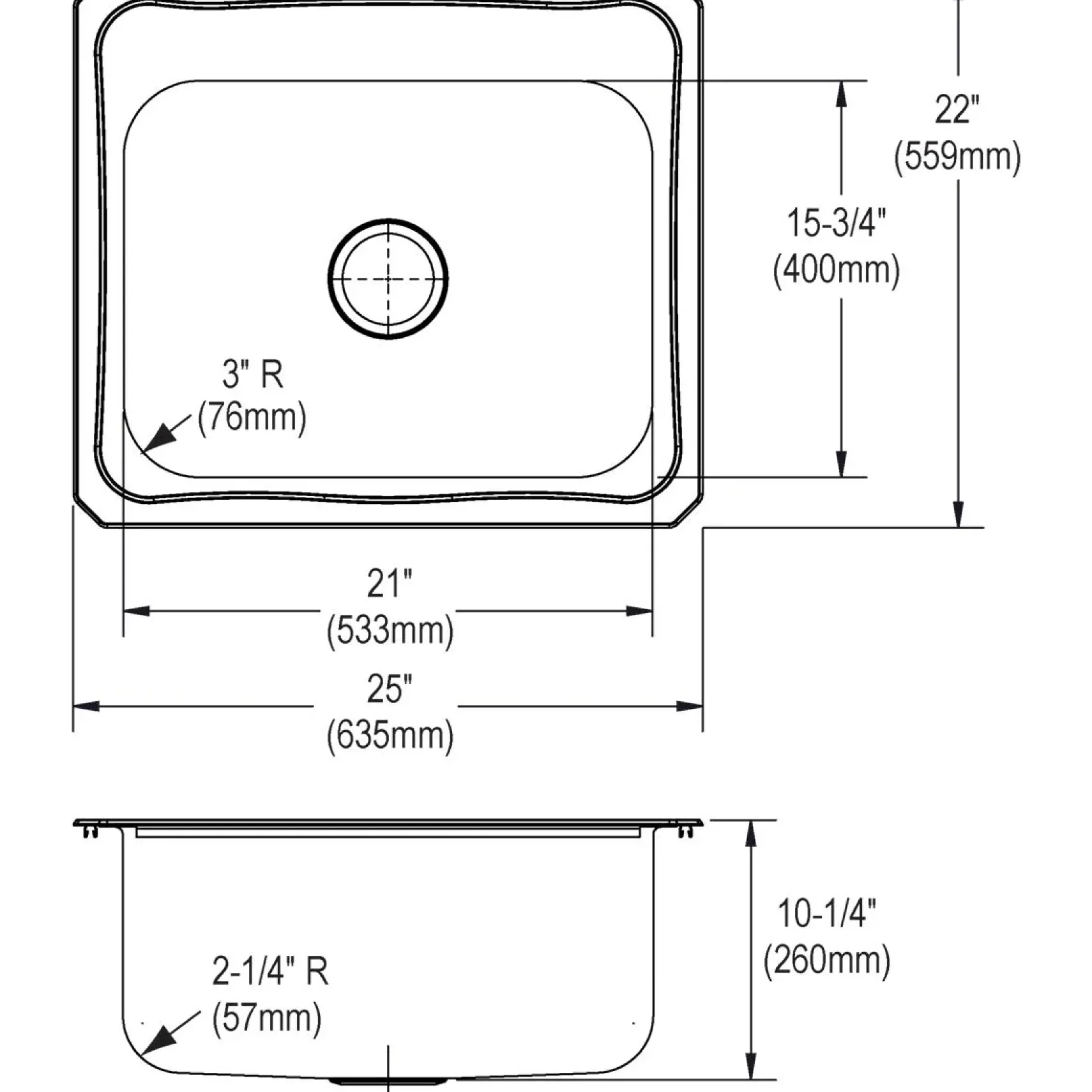 Elkay Pursuit 25" Stainless Steel Laundry Sink, Brushed Satin, DCR2522101