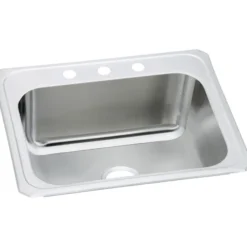 Elkay Pursuit 25" Stainless Steel Laundry Sink, Brushed Satin, DCR2522103
