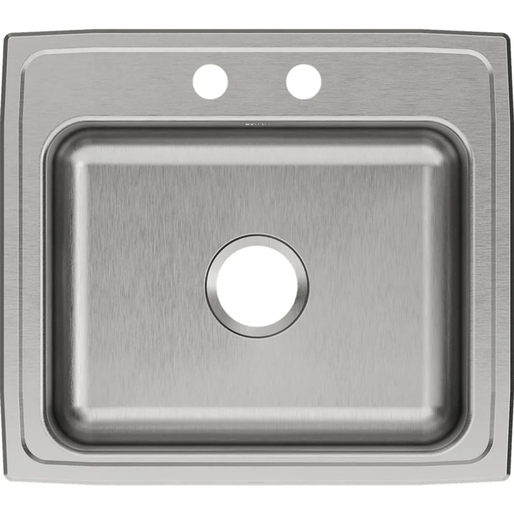 Elkay Celebrity 22" Drop In/Topmount Stainless Steel Kitchen Sink, Brushed Satin, 2 Faucet Holes, PSR22192