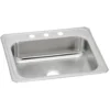 Elkay Celebrity 25" Drop In/Topmount Stainless Steel Kitchen Sink, Brushed Satin, 3 Faucet Holes, CR25223