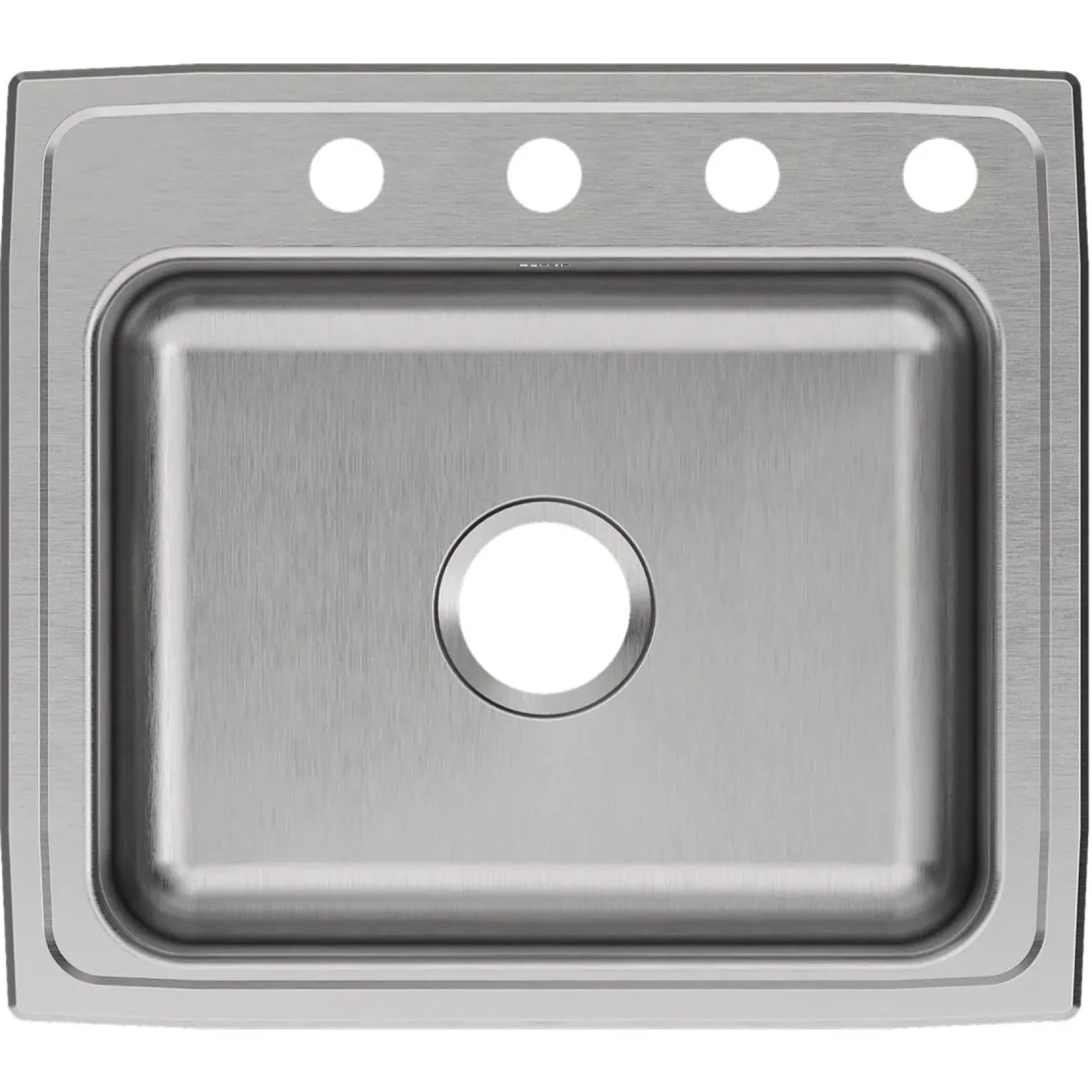 Elkay Celebrity 22" Drop In/Topmount Stainless Steel Kitchen Sink, Brushed Satin, 4 Faucet Holes, PSR22194