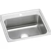 Elkay Celebrity 22" Stainless Steel Kitchen Sink, 20 Gauge, Brushed Satin, 1 Faucet Hole, PSR22191