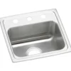 Elkay Celebrity 17" Stainless Steel Kitchen Sink, 20 Gauge, Brushed Satin, 3 Faucet Hole, PSR17163