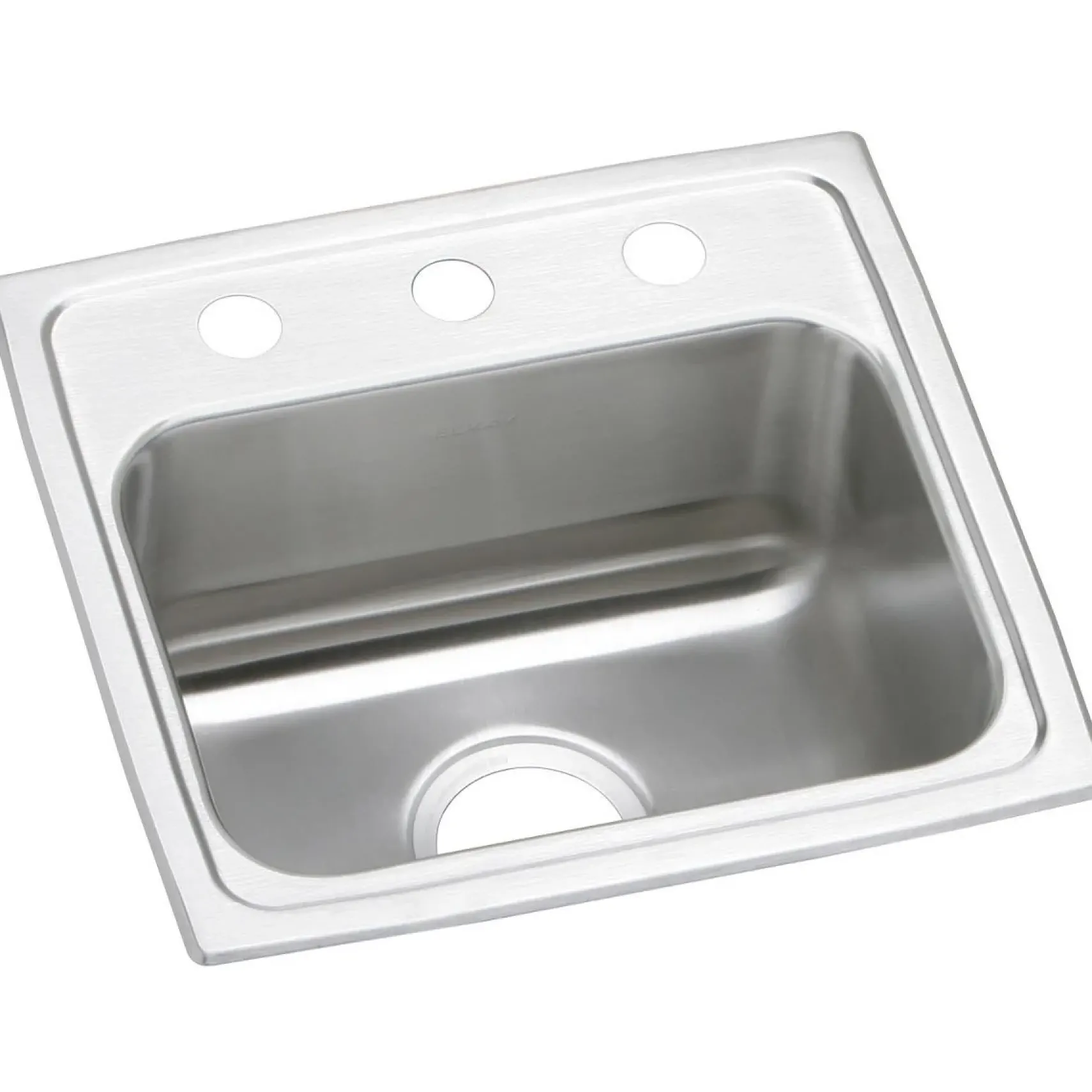 Elkay Celebrity 17" Stainless Steel Kitchen Sink, 20 Gauge, Brushed Satin, 3 Faucet Hole, PSR17163