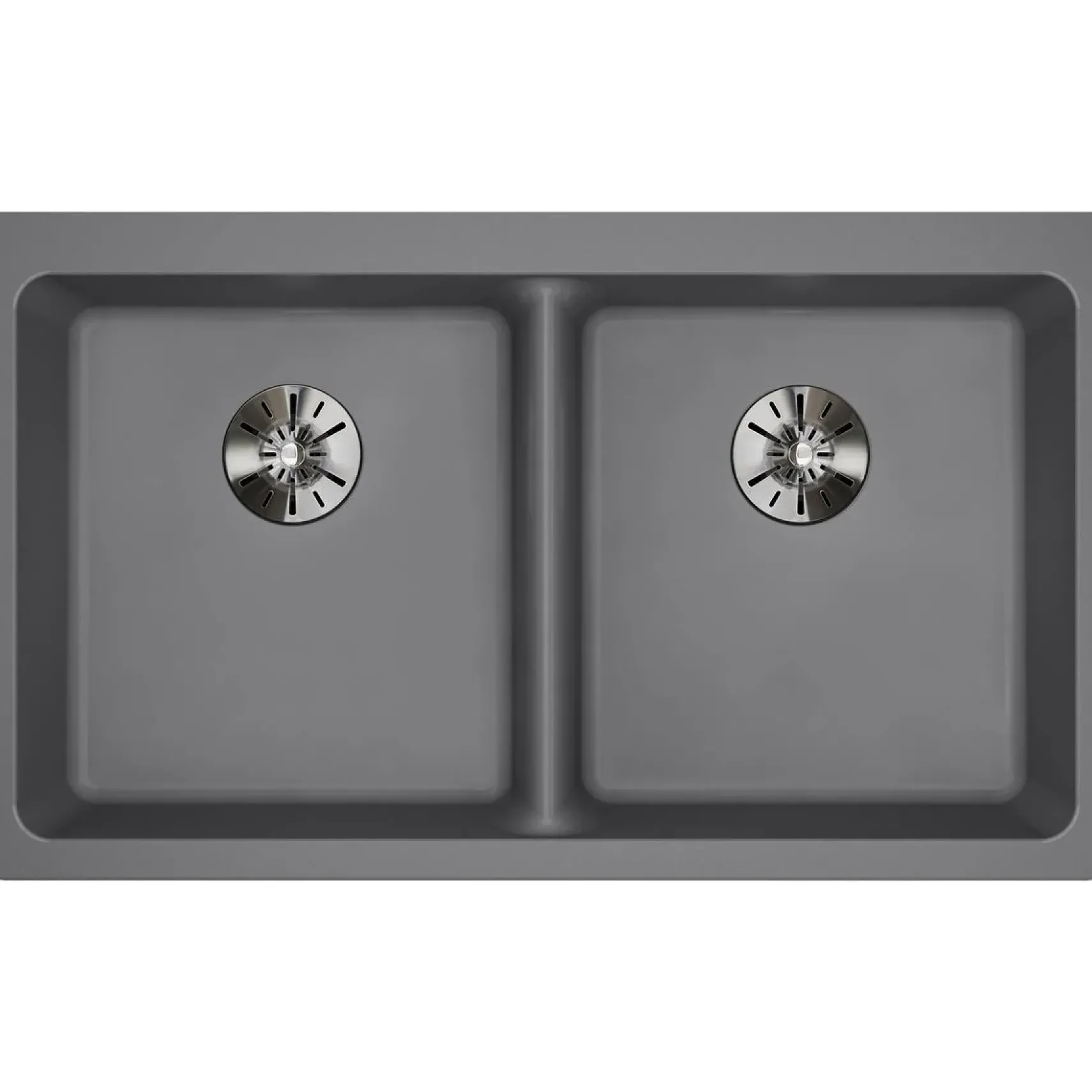 Elkay Classic 33" Quartz Kitchen Sink, 50/50 Double Bowl, Greystone, ELGUAD3319PDGS0