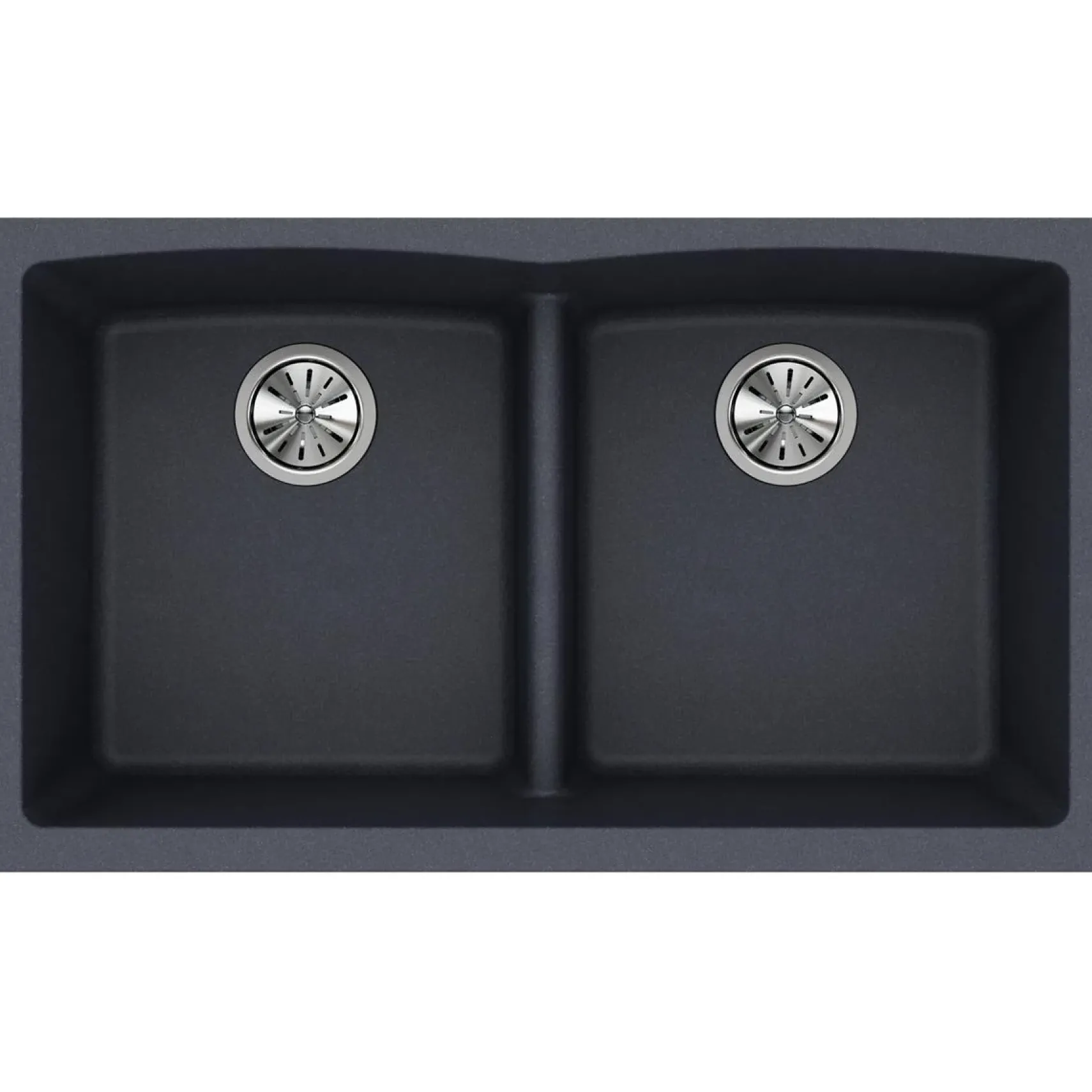 Elkay Classic 33" Quartz Kitchen Sink, 50/50 Double Bowl, Dusk Gray, ELGDULB3322GY0