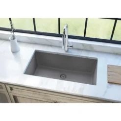 Elkay Classic 33" Quartz Kitchen Sink, Greystone, ELGRU13322GS0
