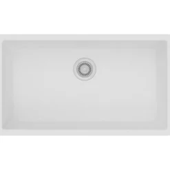 Elkay Classic 33" Quartz Kitchen Sink, White, ELGRU13322WH0
