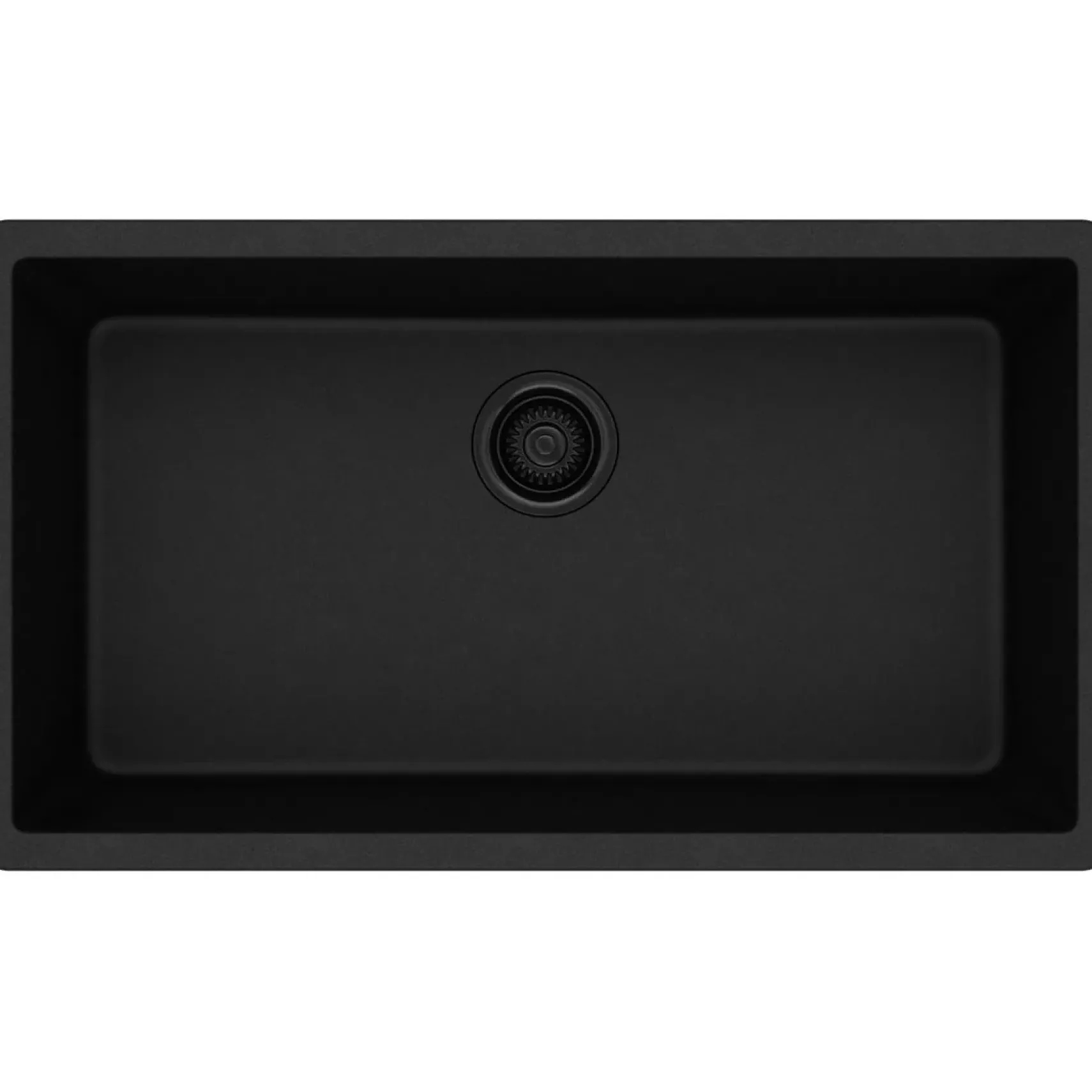 Elkay Classic 33" Quartz Kitchen Sink, Black, ELGRU13322BK0
