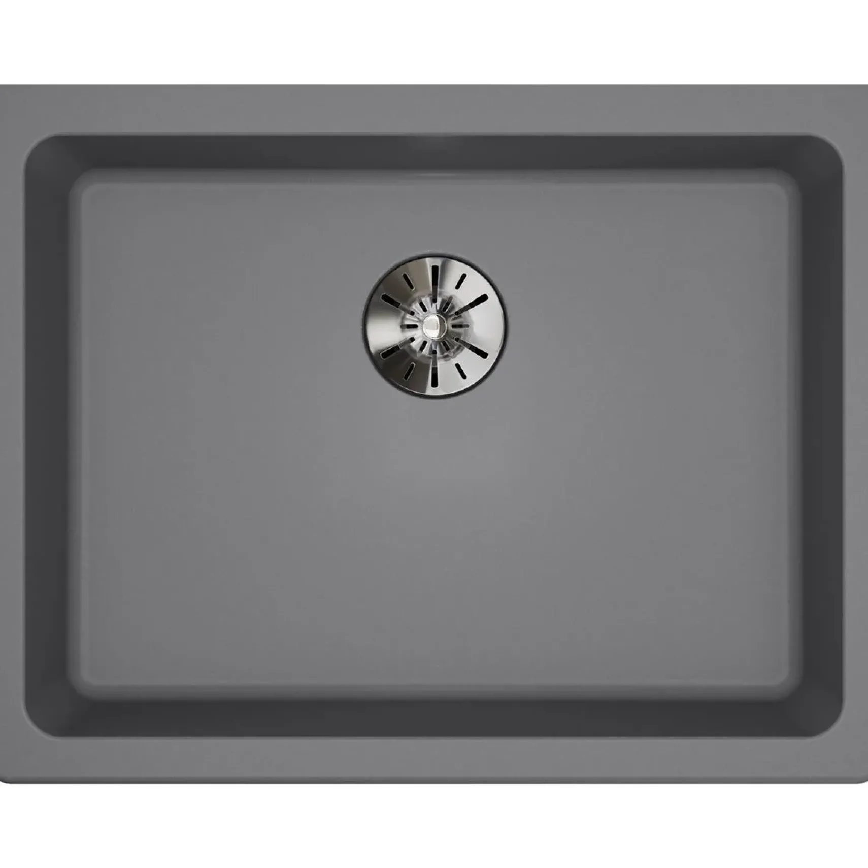Elkay Classic 25" Quartz Kitchen Sink, Greystone, ELGUAD2519PDGS0