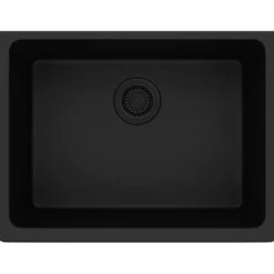 Elkay Classic 25" Quartz Kitchen Sink, Black, ELGU2522BK0