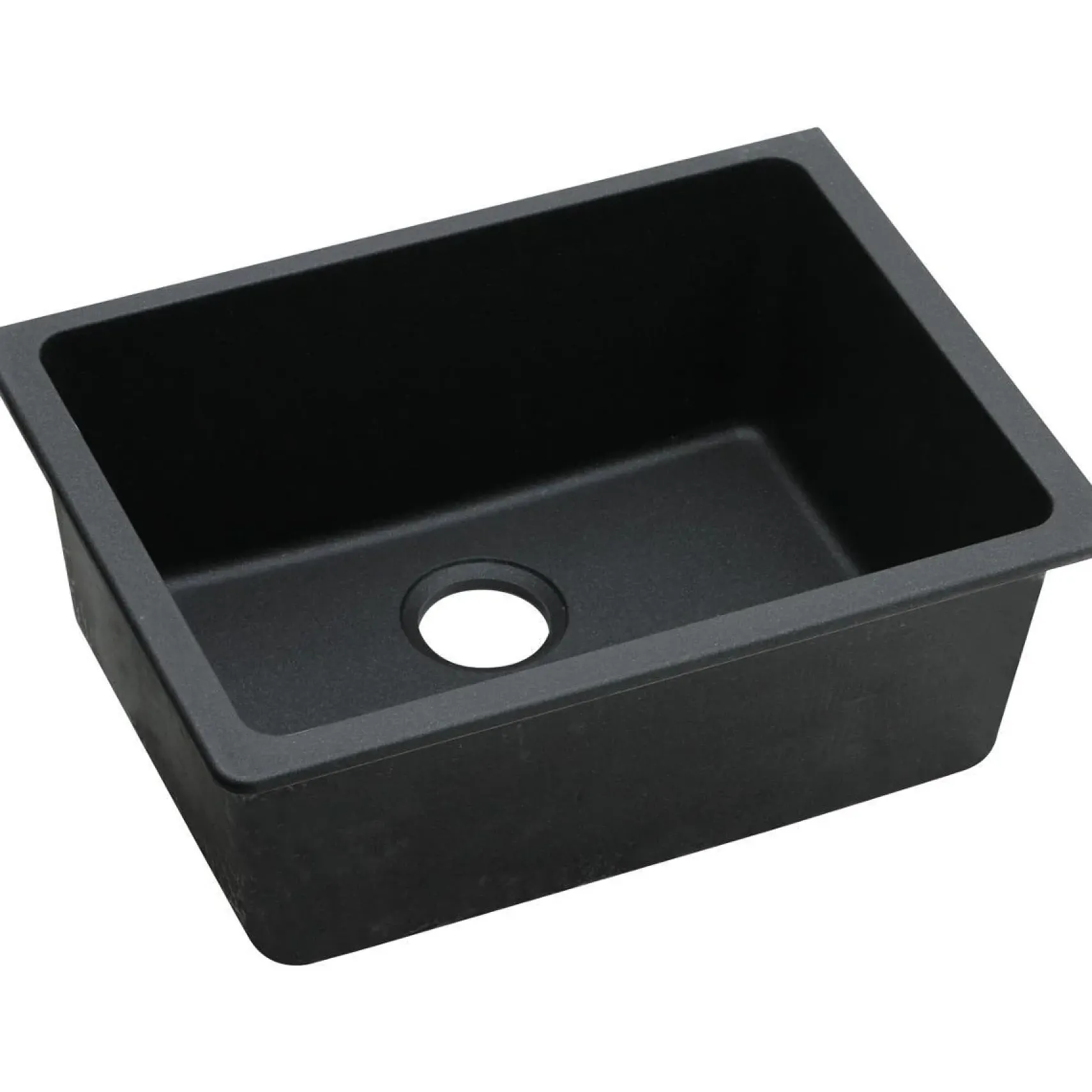 Elkay Classic 25" Quartz Kitchen Sink, Black, ELGU2522BK0
