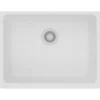 Elkay Classic 25" Quartz Kitchen Sink, White, ELGU2522WH0