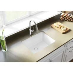 Elkay Classic 25" Quartz Kitchen Sink, White, ELGU2522WH0