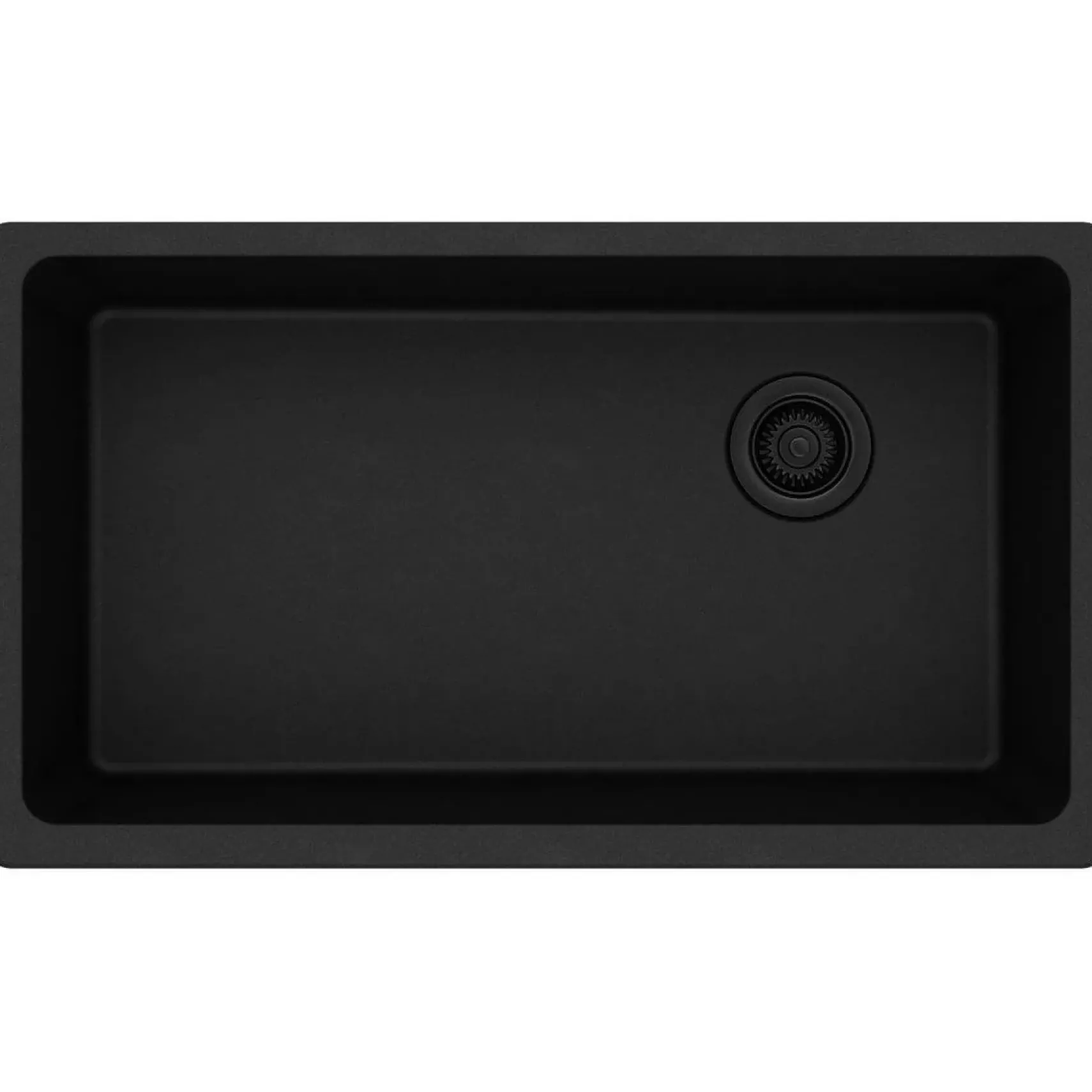 Elkay Classic 33" Quartz Kitchen Sink, Black, ELGU13322BK0