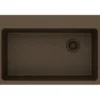 Elkay Classic 33" Quartz Kitchen Sink, Mocha, Pre-scored for up to 7 Faucet Hole, ELG13322MC0