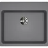 Elkay Classic 25" Quartz Kitchen Sink, Greystone, Pre-scored for up to 5 Faucet Hole, ELGAD2522PDGS0