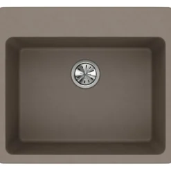 Elkay Classic 25" Quartz Kitchen Sink, Greige, ELG2522GR0