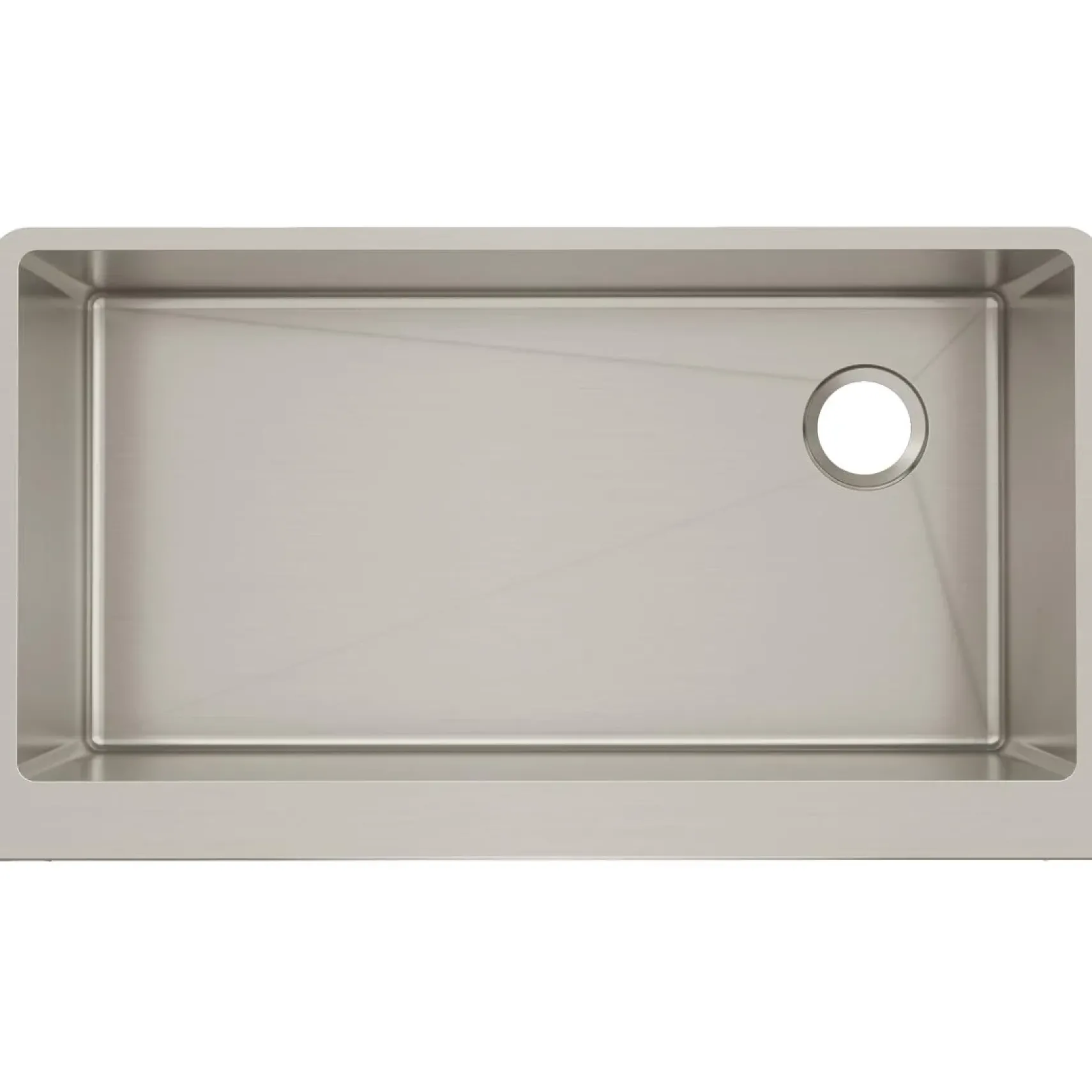 Elkay Crosstown 36" Stainless Steel Farmhouse Kitchen Sink for Interchangeable Apron, 16 Gauge, Polished Satin, CTXF134179R
