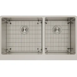 Elkay Crosstown 36" Stainless Steel Farmhouse Kitchen Sink for Interchangeable Apron, 55/65 Double Bowl, 16 Gauge, Polished Satin, CTXF234179C