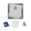 Elkay Crosstown 19" Stainless Steel Kitchen Sink, 18 Gauge, Polished Satin, ECTRU17179TC