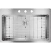 Elkay Crosstown 33" Stainless Steel Kitchen Sink Kit, Polished Satin, 3 Faucet Hole, ECTSRS33229TBG3