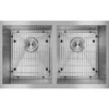 Elkay Crosstown 31" Stainless Steel Kitchen Sink, 50/50 Double Bowl, 16 Gauge, Polished Satin, EFRU311810TC