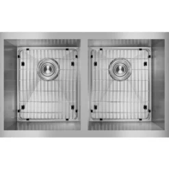 Elkay Crosstown 31" Stainless Steel Kitchen Sink, 50/50 Double Bowl, 16 Gauge, Polished Satin, EFRU311810TC