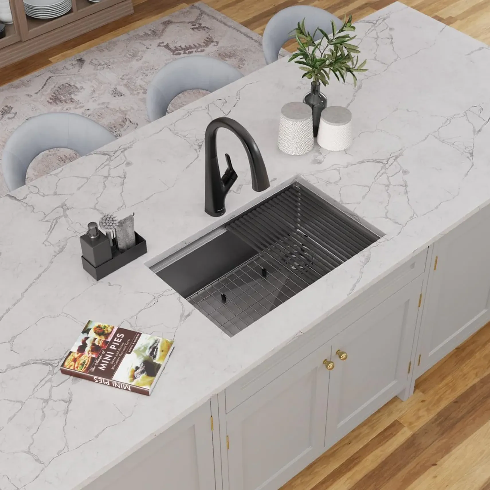 Elkay Crosstown 29" Undermount Stainless Steel Workstation Kitchen Sink with Accessories, Polished Satin, 18 Gauge, ECTRU27169RW