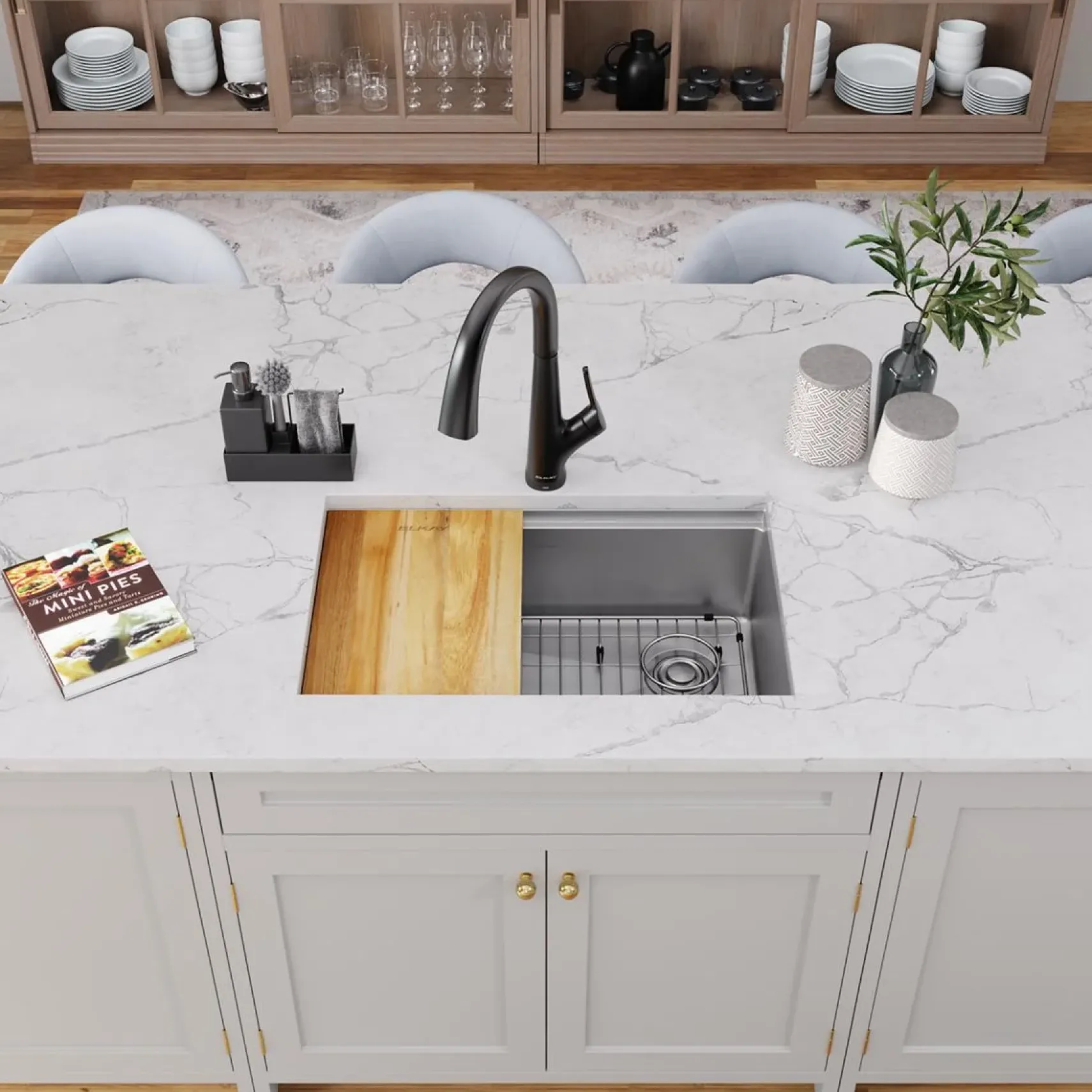 Elkay Crosstown 29" Undermount Stainless Steel Workstation Kitchen Sink with Accessories, Polished Satin, 18 Gauge, ECTRU27169RW