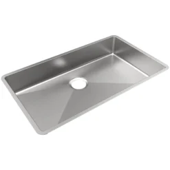 Elkay Crosstown 32" Undermount Stainless Steel ADA Kitchen Sink, Polished Satin, 18 Gauge, ECTRUAD301755