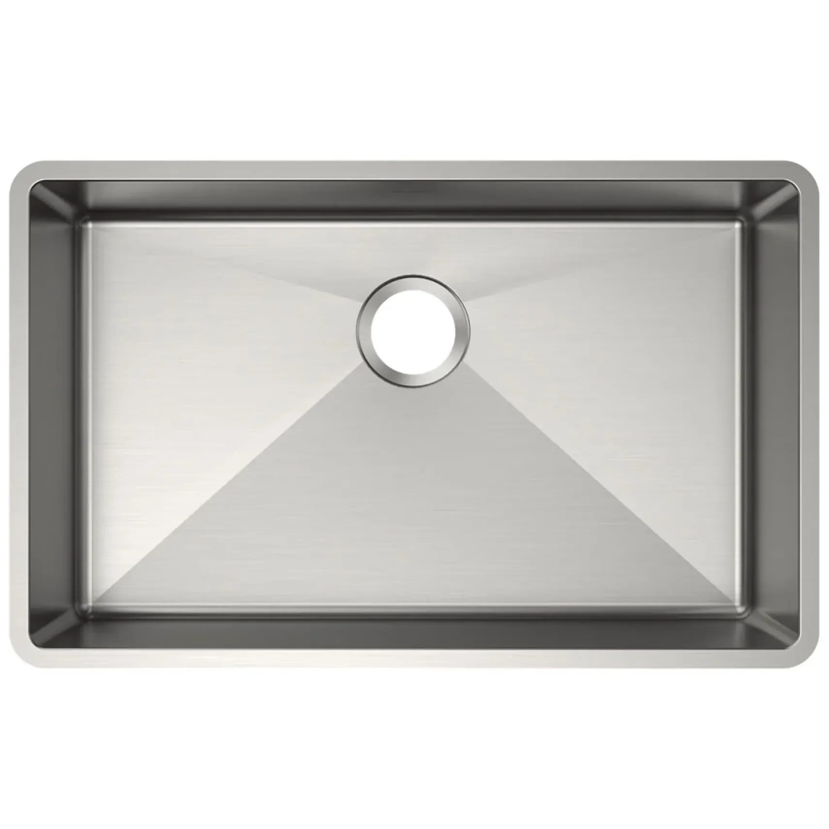 Elkay Crosstown 30" Undermount Stainless Steel ADA Kitchen Sink, Polished Satin, 18 Gauge, ECTRUAD281755