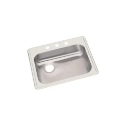 Elkay Dayton 25" Stainless Steel Kitchen Sink, Satin, 4 Faucet Hole, GE12521L4