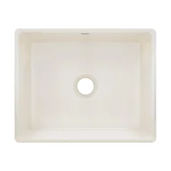 Elkay 24" Fireclay Farmhouse Kitchen Sink, Biscuit, SWUF2520BI