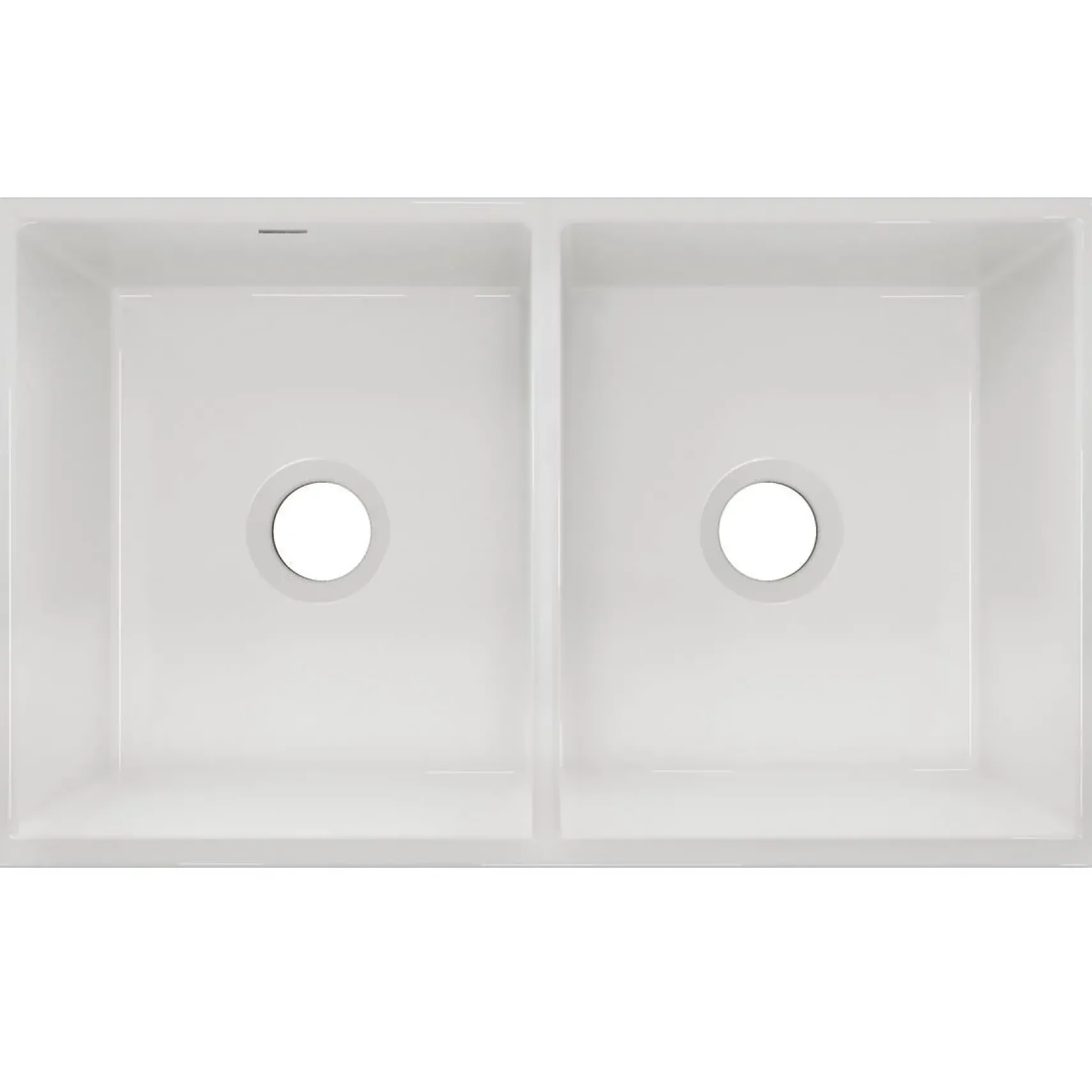 Elkay 33" Fireclay Farmhouse Kitchen Sink, 50/50 Double Bowl, White, SWUF32189WH