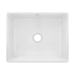Elkay 24" Fireclay Farmhouse Kitchen Sink, White, SWUF2520WH