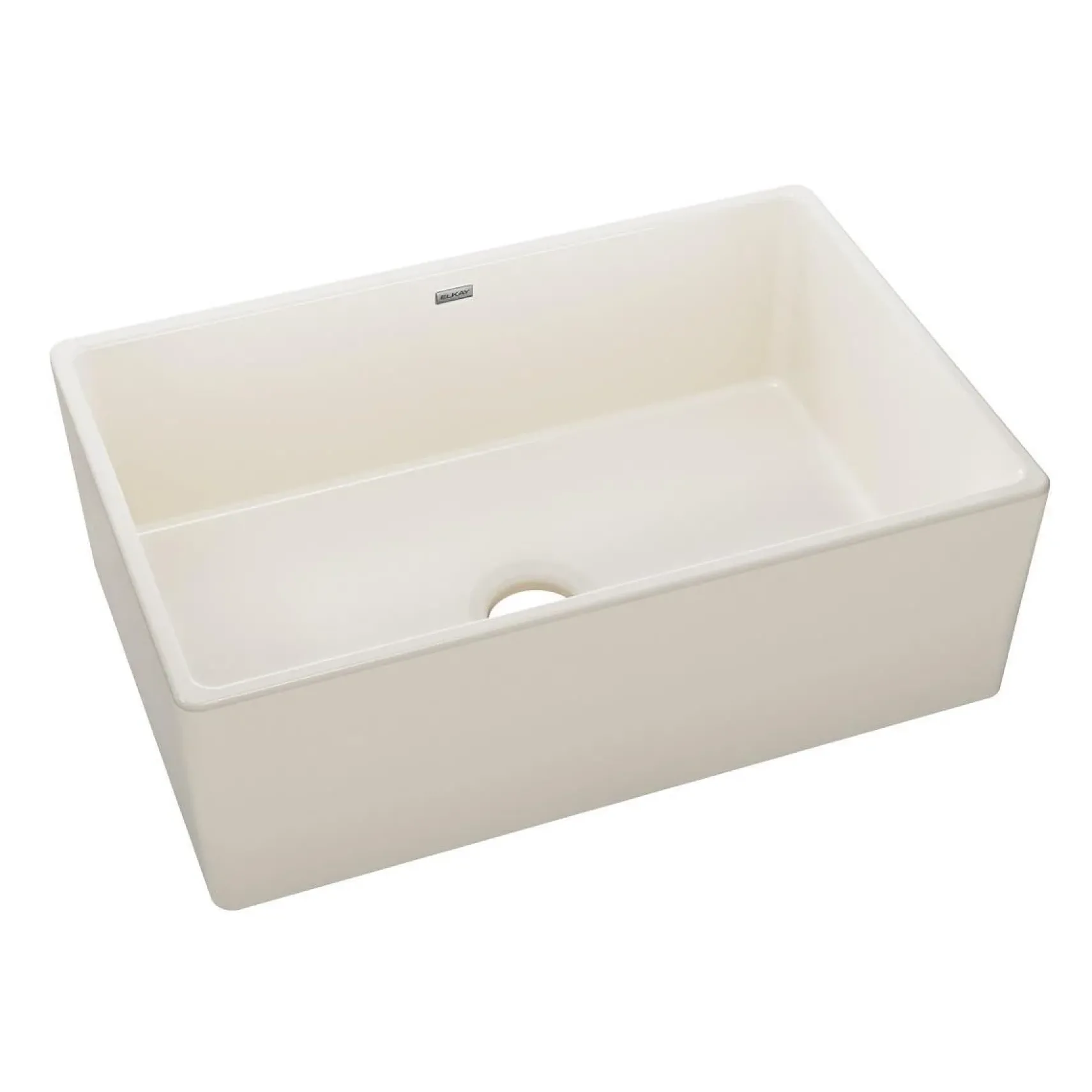 Elkay 30" Fireclay Farmhouse Kitchen Sink, Biscuit, SWUF28179BI