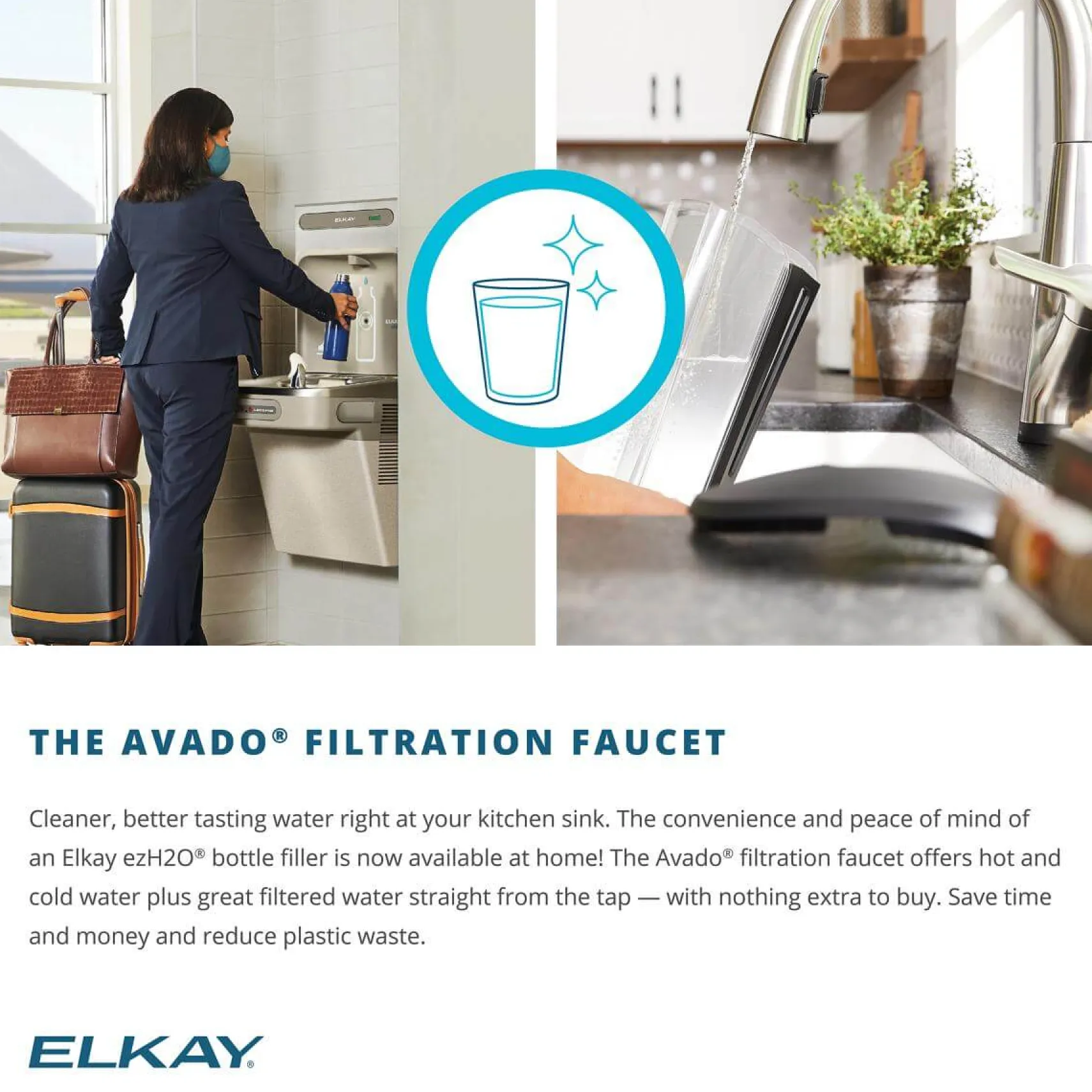 Elkay 30" Fireclay Farmhouse Sink Kit with Faucet, Single Bowl White, SWUF28179WHFLC